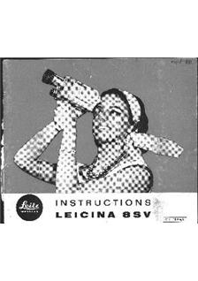 Leica Leicina 8 SV manual. Camera Instructions.